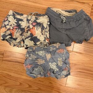 Vilebrequin Boys' Floral and Turtle Swim Trunk Bundle
